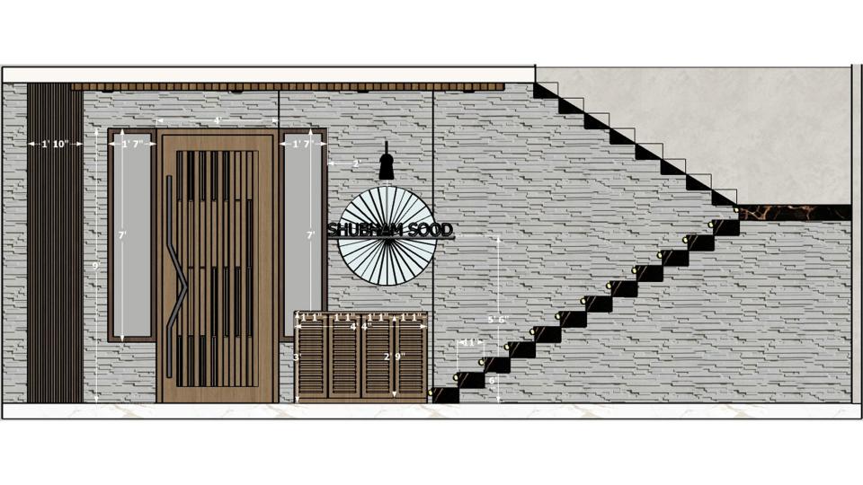 Porch & stair casee 2d dimensions