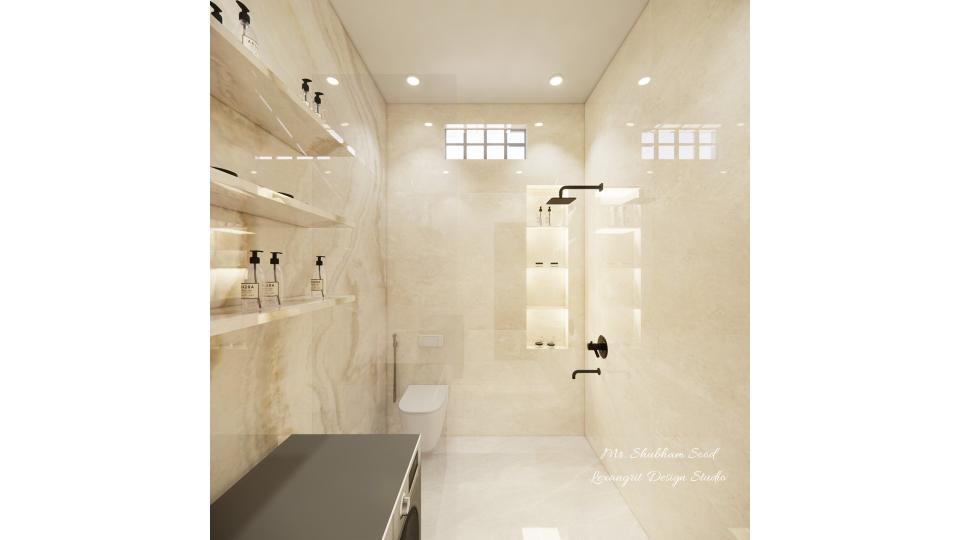 Powder Bathroom  shower area