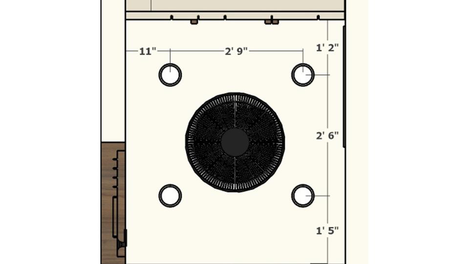 walk in closet false ceiling view 2d dimensions