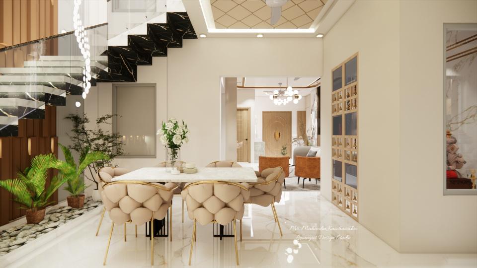 Beautiful and luxury dinning with 6 seater table chair