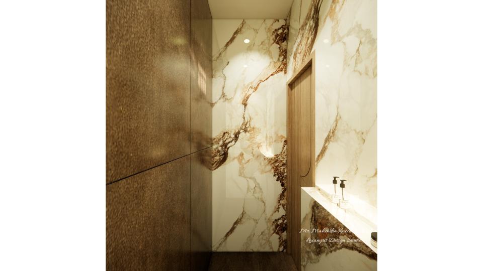 Common toilet tile design