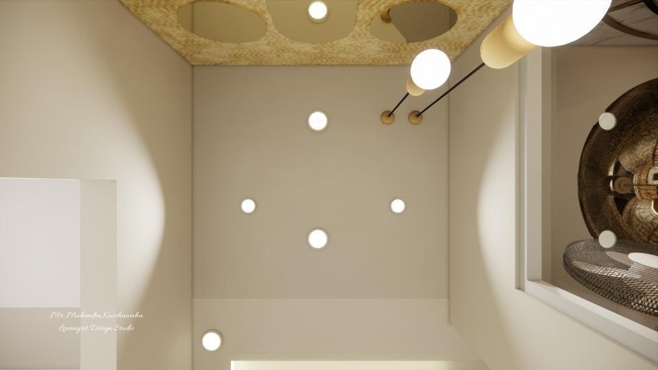Plain false ceiling for common area