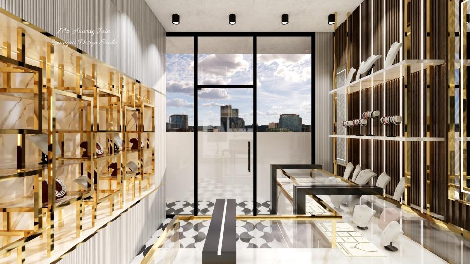 Jewellery shop entrance design