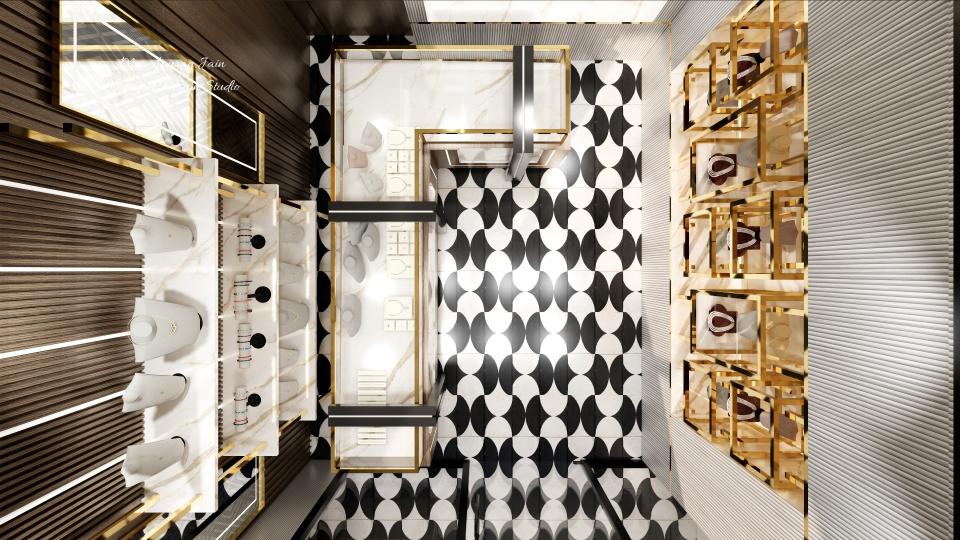 Jewellery shop top view