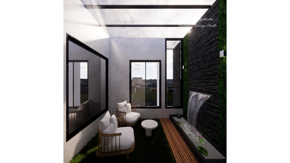 courtyard open glass top