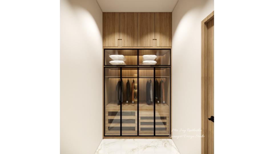 glass profile shutter wardrobe