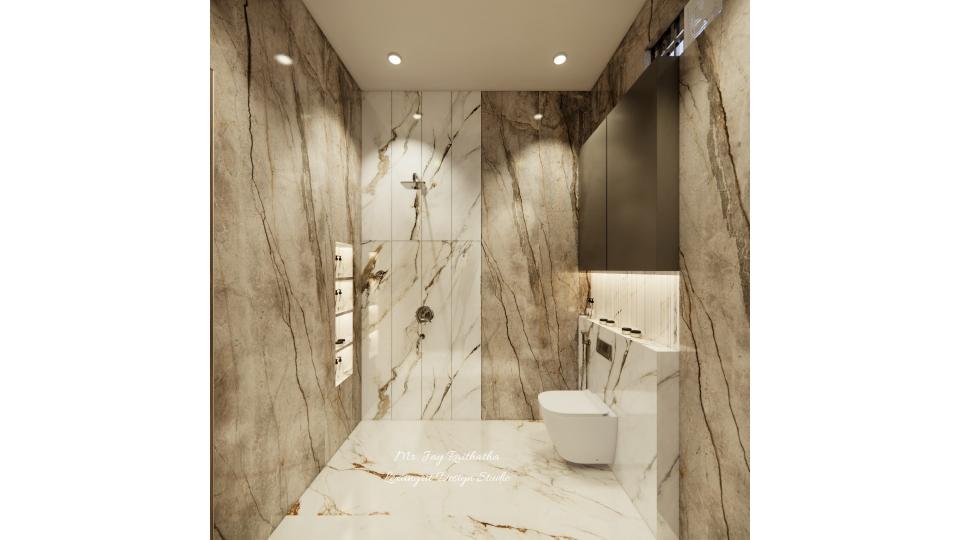 toilet shower placement