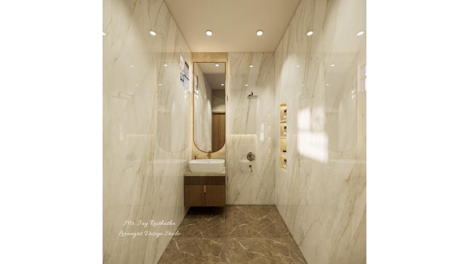 toilet vanity with u shaped mirror