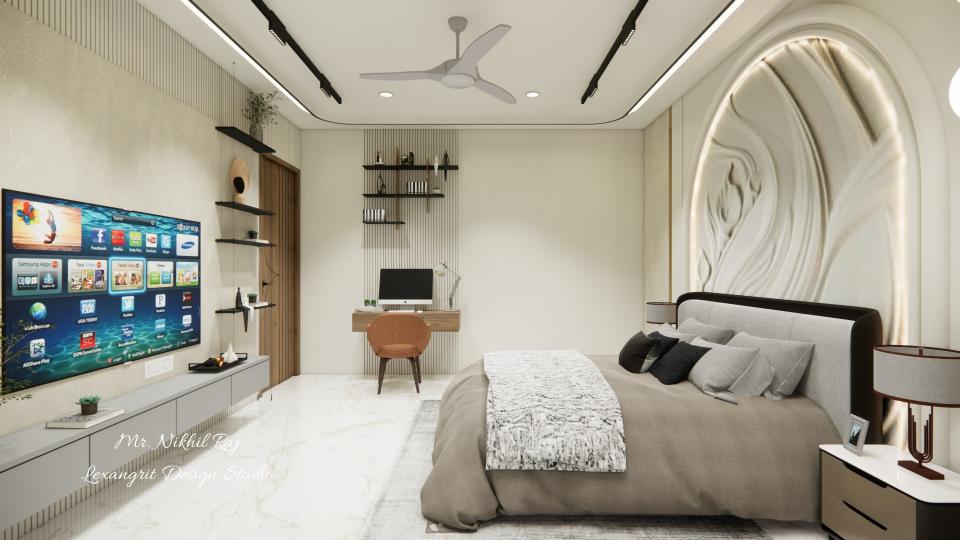 After entrance master bedroom showing al decorative items showing