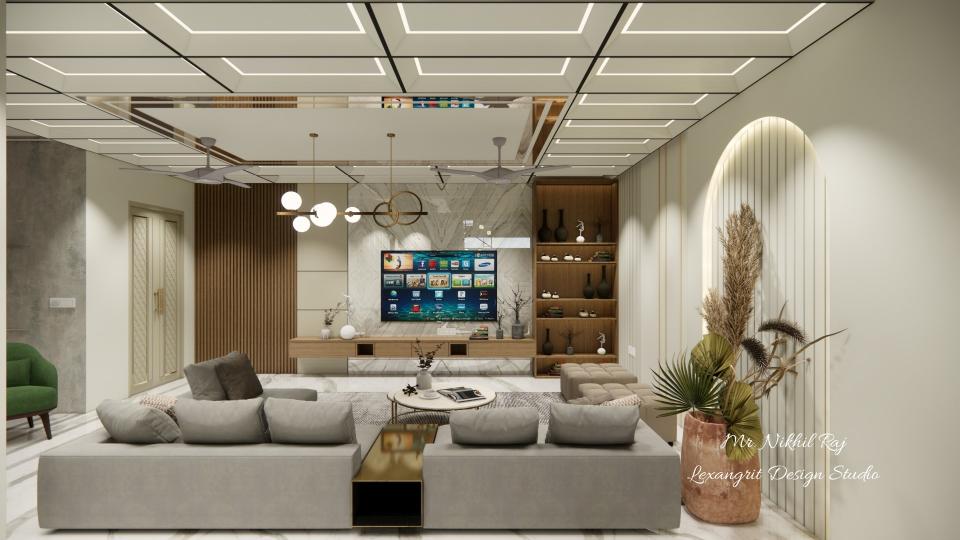 Living room after entrance view & large seating area