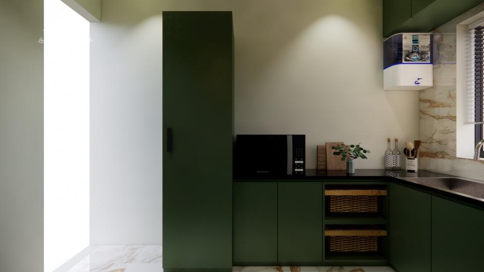 tall unit with wicker basket