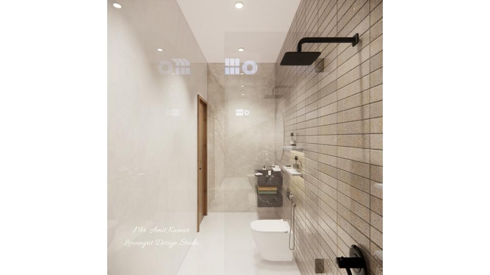 Shower area to wc area view