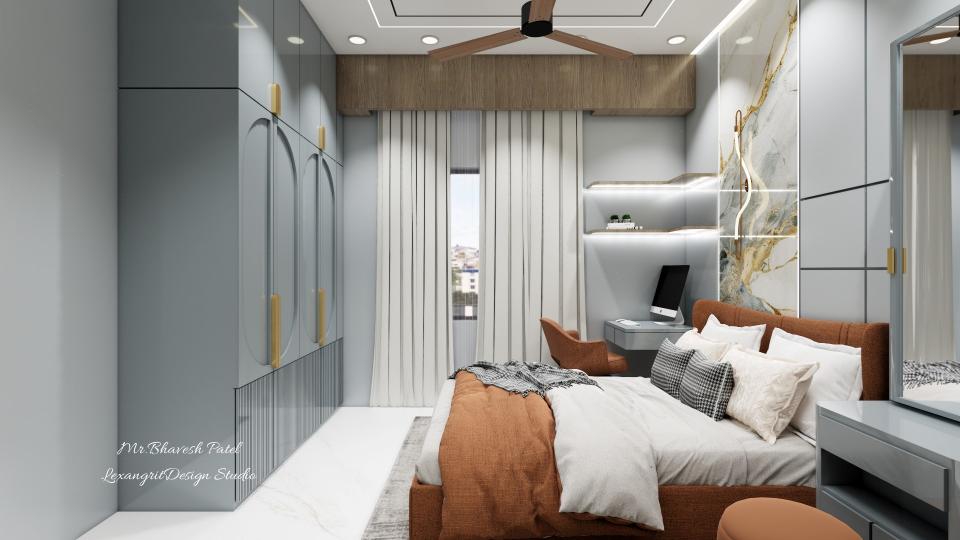 Bedroom full size cuirtain