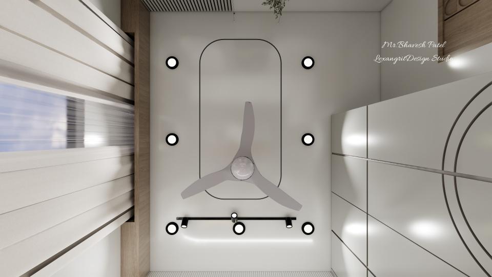 Bedroom plain false ceiling idea