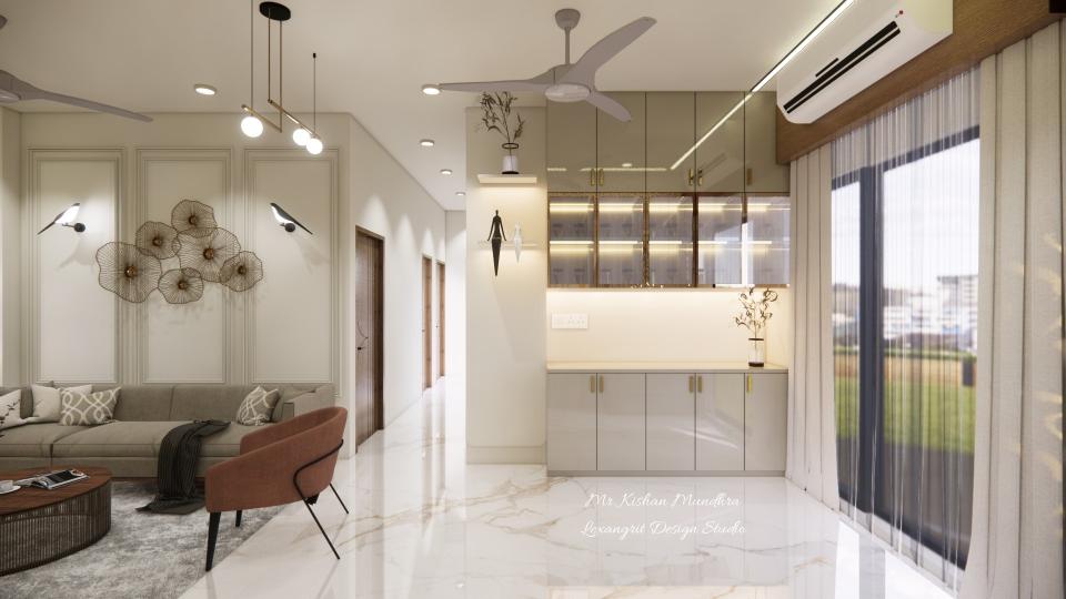 Living crockery unit close view