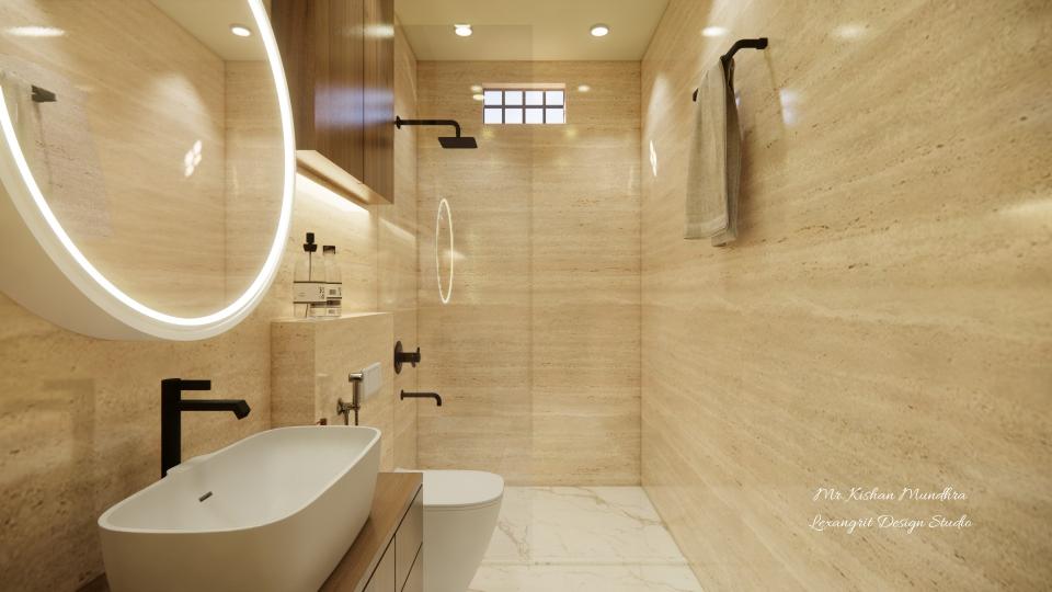 Toilet after entrance view