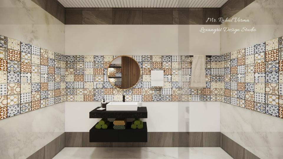 Toilet front view vanity unit