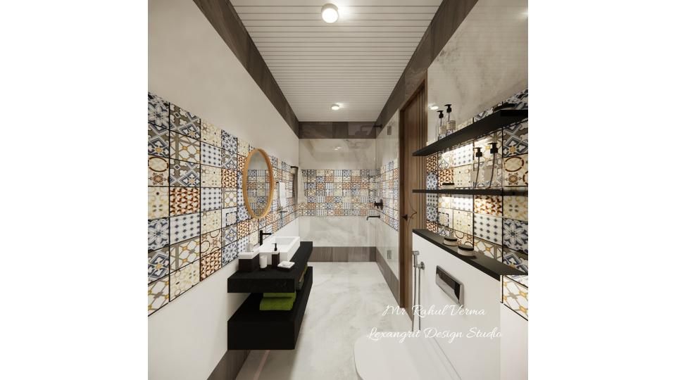 Toilet showing all area after entrance