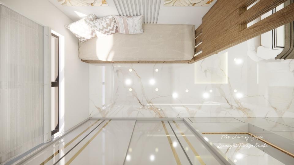 Master bedroom passage area top view