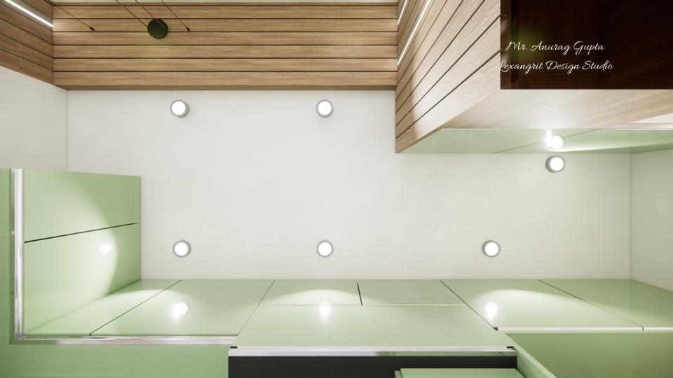 Modular Kitchen false ceiling view