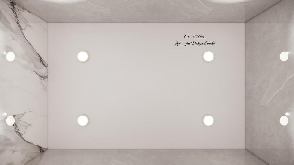 Bathroom false ceiling view