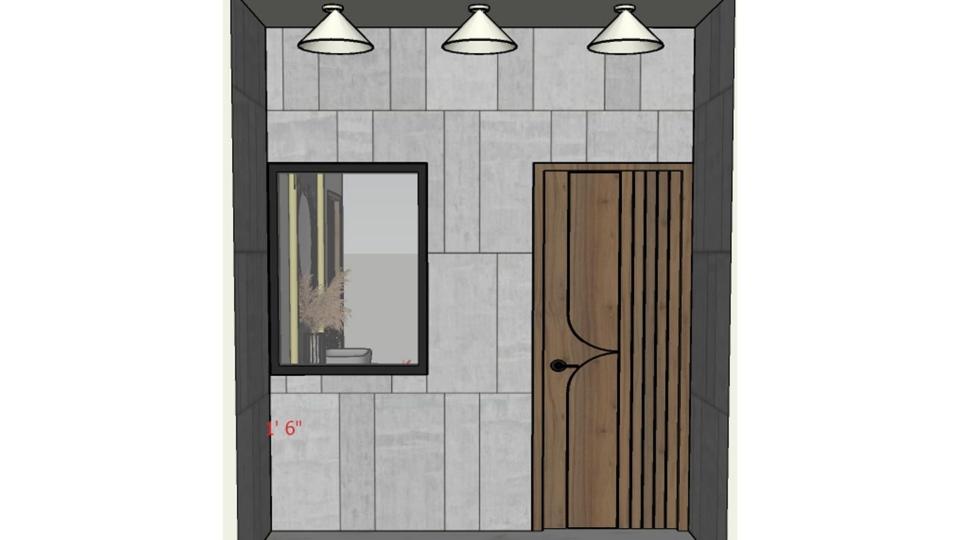 Entrance another view  2d dimensions