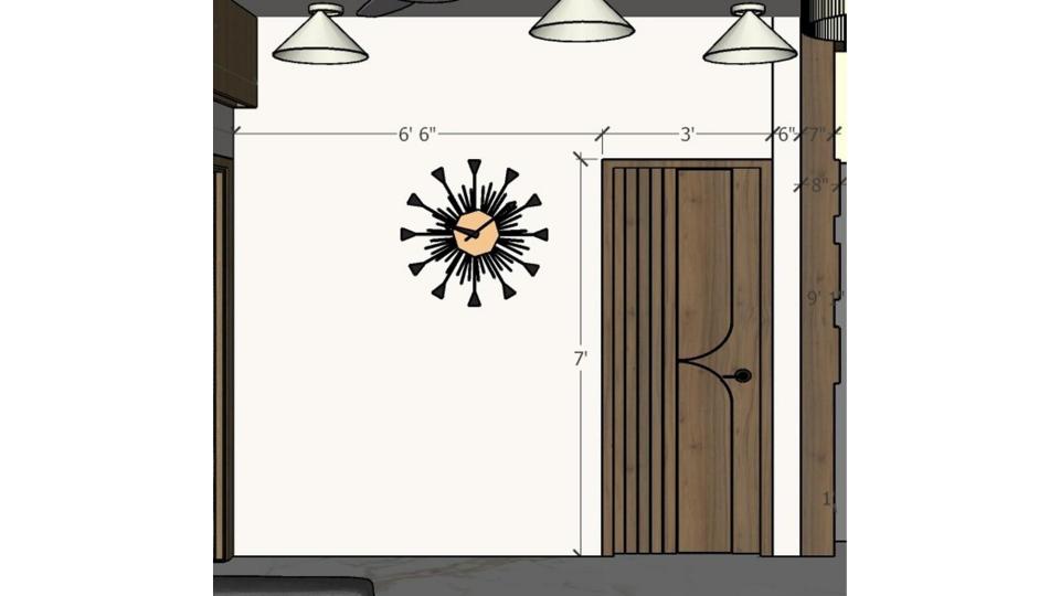 Image of the living room showcasing a comfortable seating area with a large sofa, coffee table and neutral-toned wall 2d dimensions