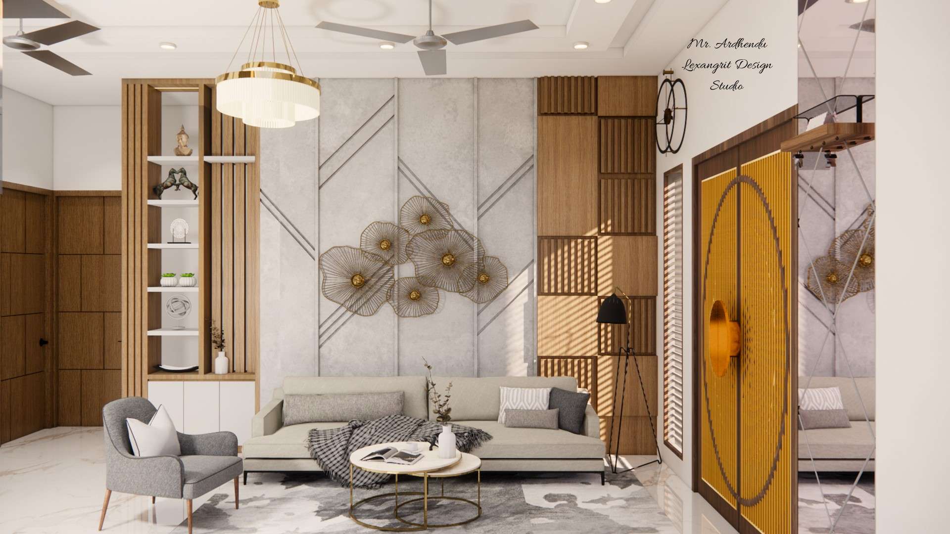 We are interior designers in Kolkata | Mr. Ardhendu Bhowmick's project by Lexangrit Design Studio