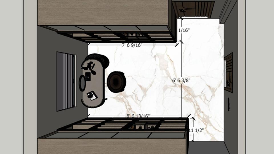 walk in closet top view 2d dimensions