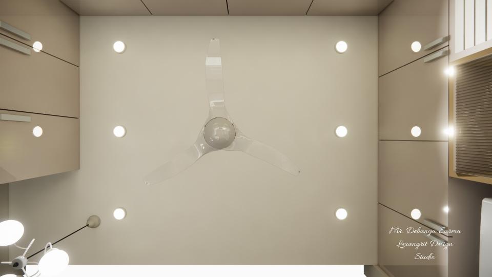 Modular Kitchen false ceiling view