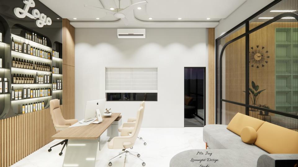 Boss cabin  & seating area