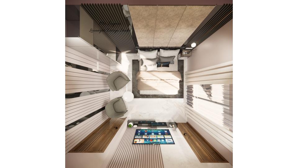 first floor bedroom 1 top view