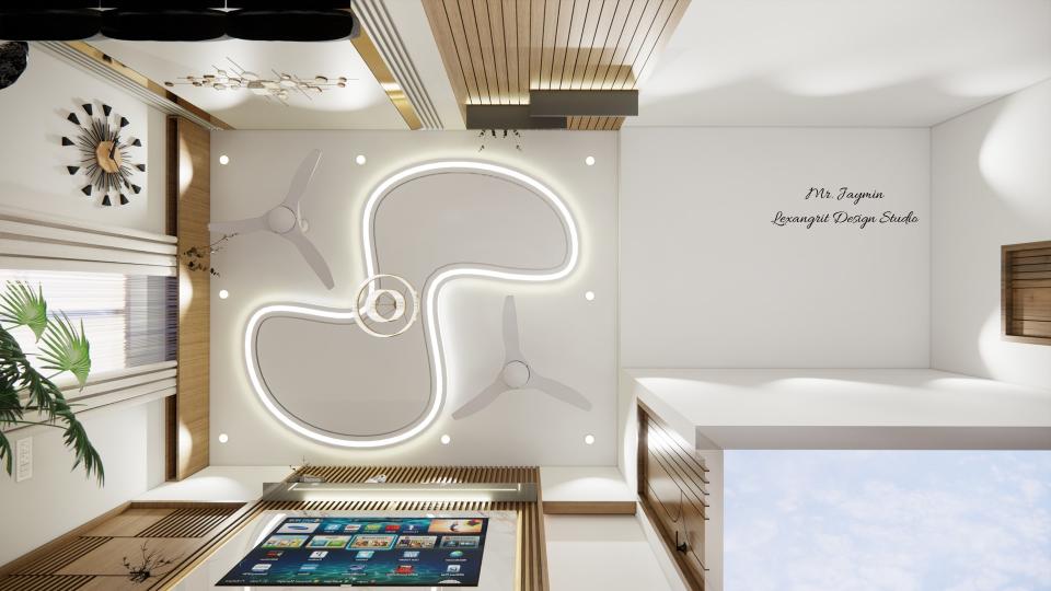 Living & Dining false ceiling view