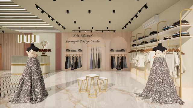 boutique showroom showing display their collection