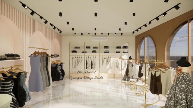 Boutique showroom showing display their collection