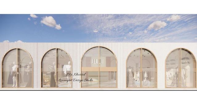 This is the boutique show  room front view