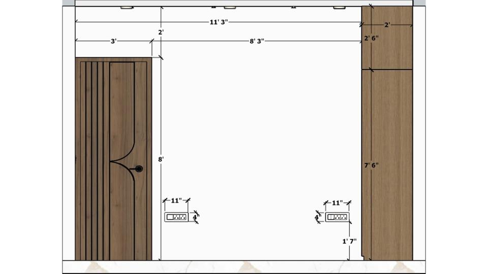 Bedroom 2 2d dimensions