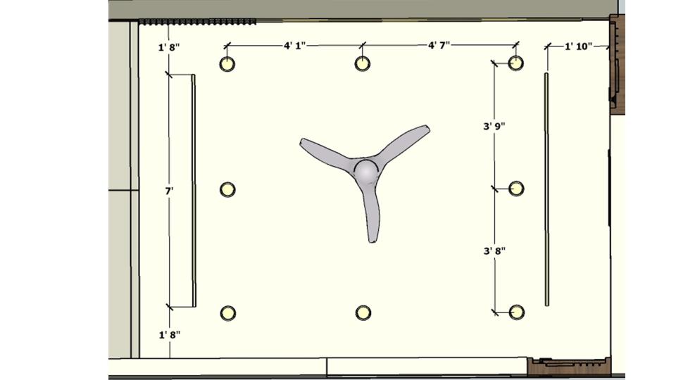Kids Bedroom false ceiling 2d dimensions