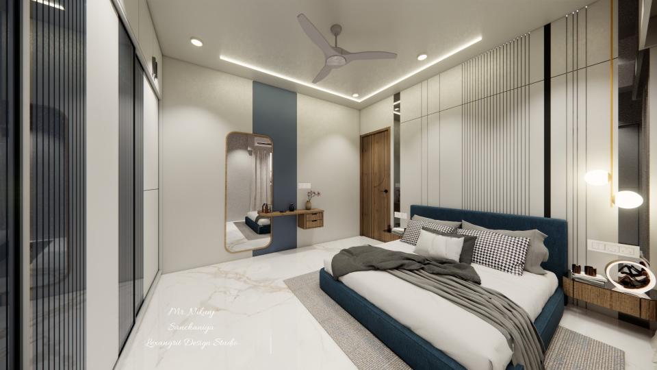 Master Bedroom showcasing luxurious bed ,side table and dressing unit