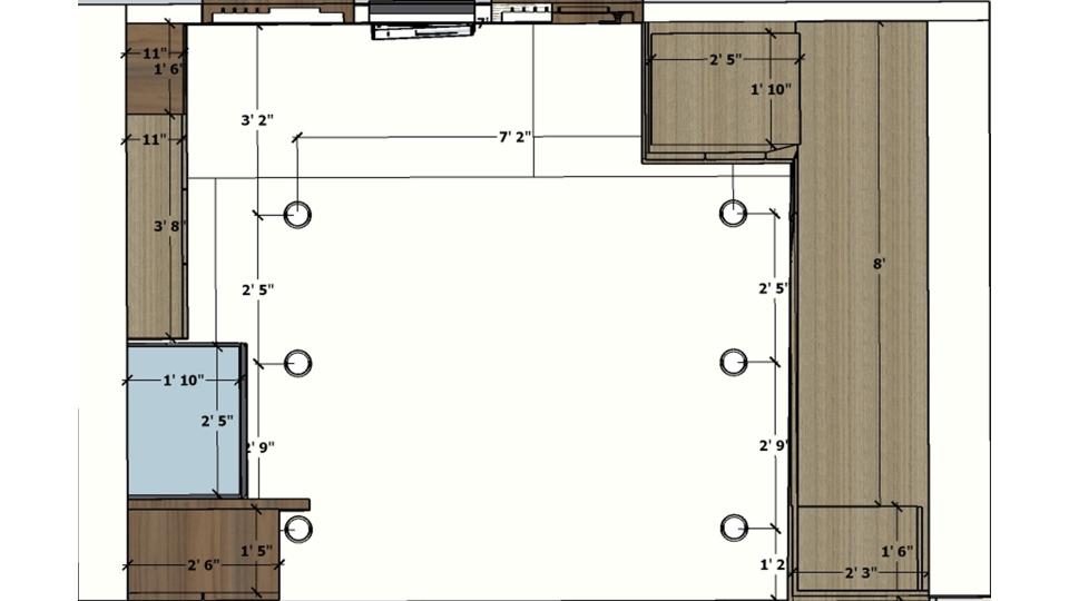 Modular kitchen false ceiling 2d dimensions