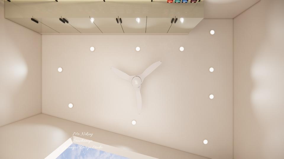 Shop storage false ceiling view