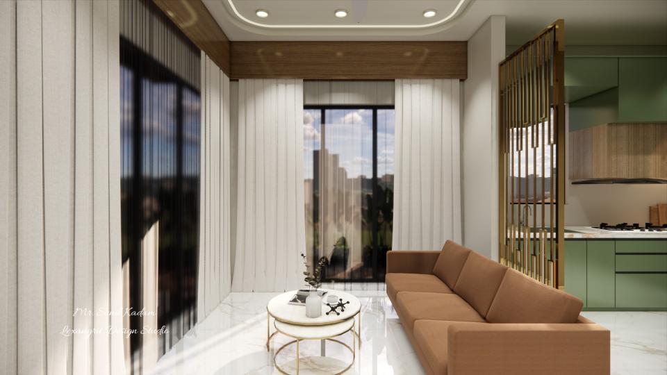 Living room window side view