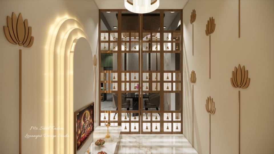 Puja room decorative entrance door