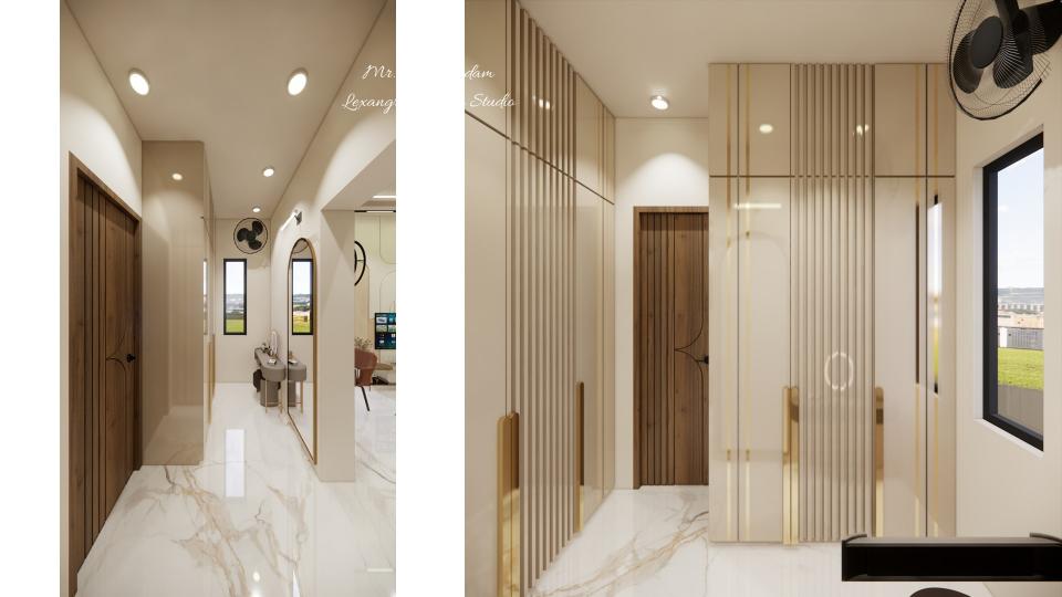 Walk in closets another view & some storage view 2d dimensions