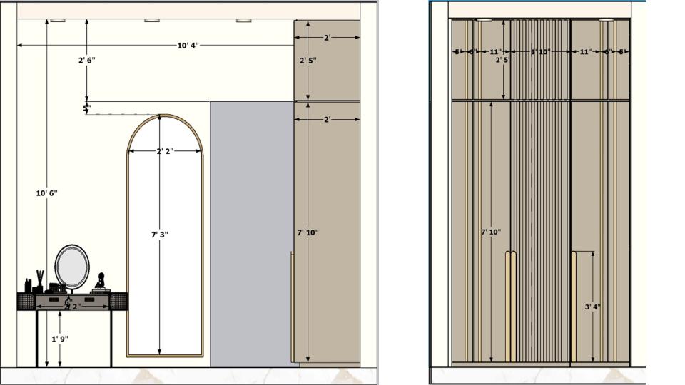 Walk in closets false ceiling view