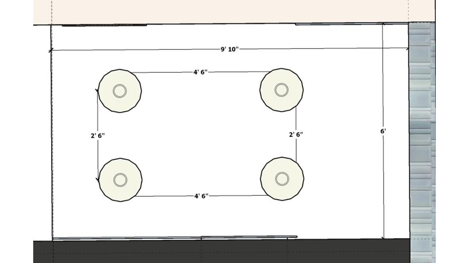 Bathroom false ceiling view