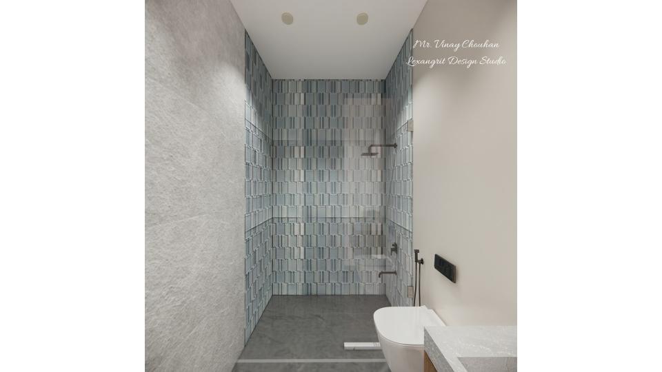 Bathroom wc area & shower area view