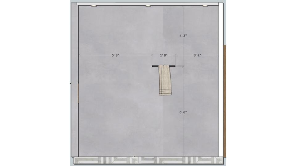 First floor bathroom entrance view  2d