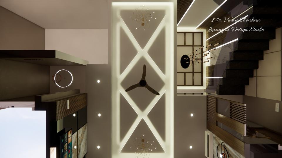 Living & Dining room false ceiling view