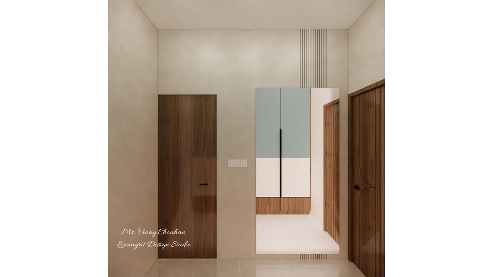 walk'in closet large mirror unit